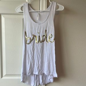 Bride tank top size M